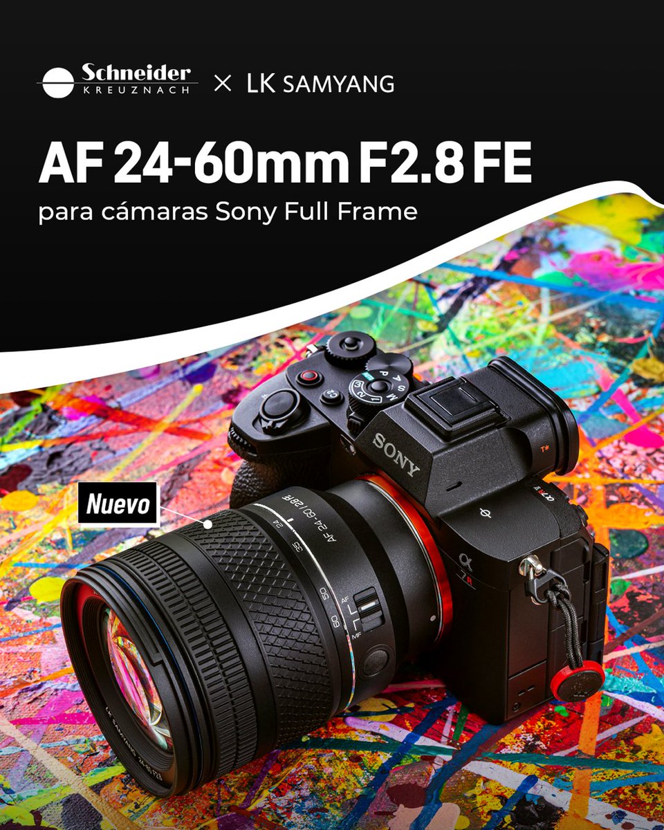 Samyang presenta su novedoso objetivo AF 24-60mm F2.8, fruto de la nueva alianza entre Samyang, Schneider Kreuznach y LK Samyang, que combina innovación y precisión óptica.
<a href="/LKsamyang/">LK samyang</a>