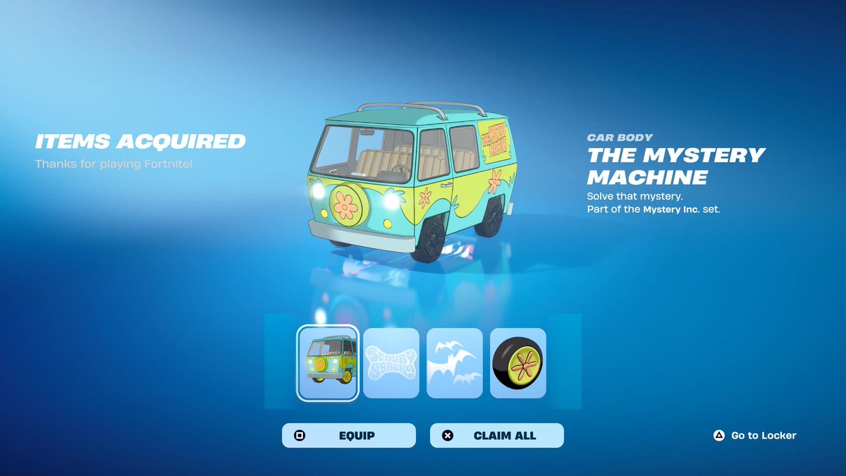 BABYBLUBERRYZ's tweet image. THE MYSTERY MACHINE LOOKS AMAZING 🔥🔥🔥🔥 #Fortnitemares
