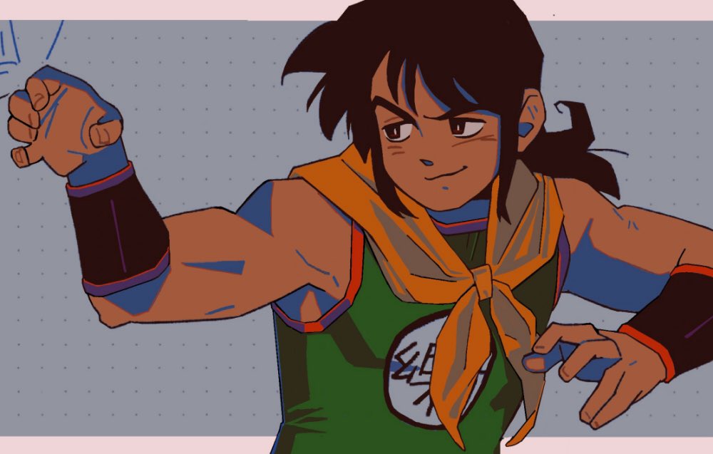 toscadelarenta's tweet image. Indy let me color and clean up this epic Yamucha sketch yaay #db