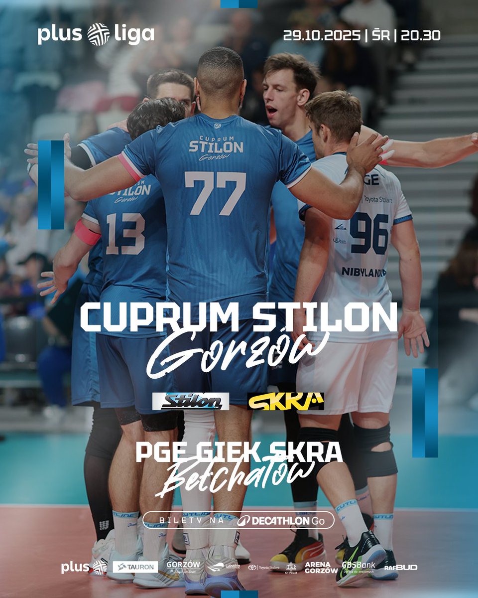 Wystartowała!

Już teraz kupisz bilet na inauguracyjny mecz w Arenie Gorzów tego sezonu 

🎟️ go.decathlon.pl/l/MeczeCuprumS…

⚔️ #GORBEŁ
🆚 PGE GiEK Skra Bełchatów
📆 29.10.2025
🕓 20.30
🏟️ Arena Gorzów