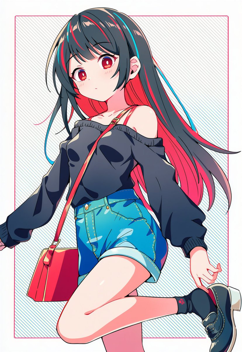 使えるかもしれないプロンプト(NovelAI V4.5 Full)

｢strap between breasts｣
パイスラッシュ。
胸の間にカバンなどのストラップが通っている場合を指すタグ。

｢putting on footwear｣
キャラクターが靴などの履物を履いている時。

｢standing on one leg｣
片足立ち。