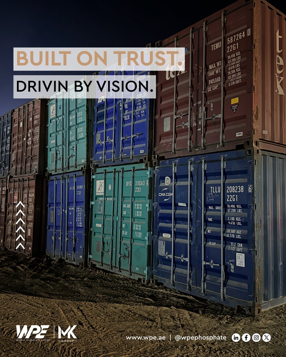 wpephosphate's tweet image. WPE isn’t just built to supply. It’s built to lead.
#CommodityVision