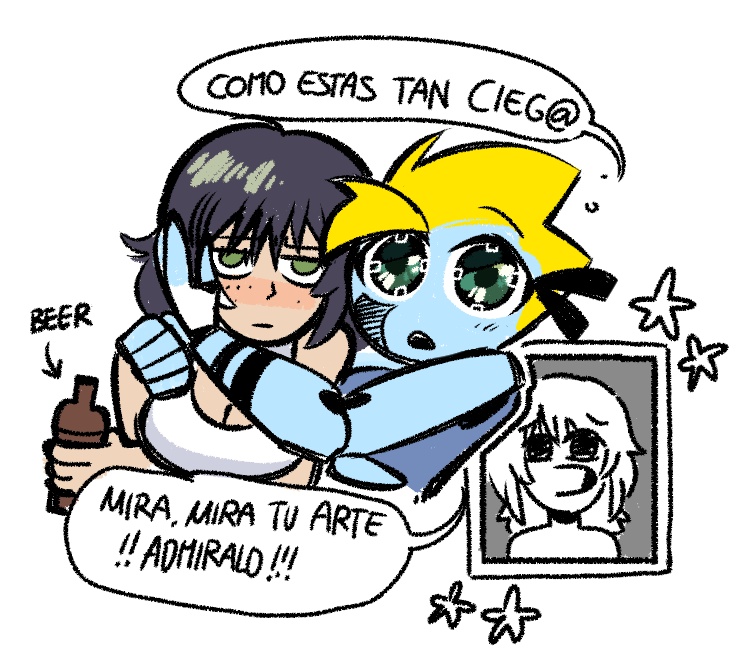 SII si te pongo en esta posición como la ves!! jaja 
Daría lo que fuera por ver el dibujo del perrito 😭