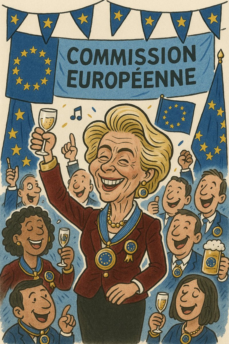 🔴🇪🇺 L’Union européenne dépense plus d’un demi-million d’euros pour fêter de manière ritualisée ses propres fonctionnaires…

120 000 € pour une salle, 300 000 € de buffet, 28 000 € de son et lumières, 8 000 € de musique, 8 000 € de fleurs.

Le tout pour une cérémonie de