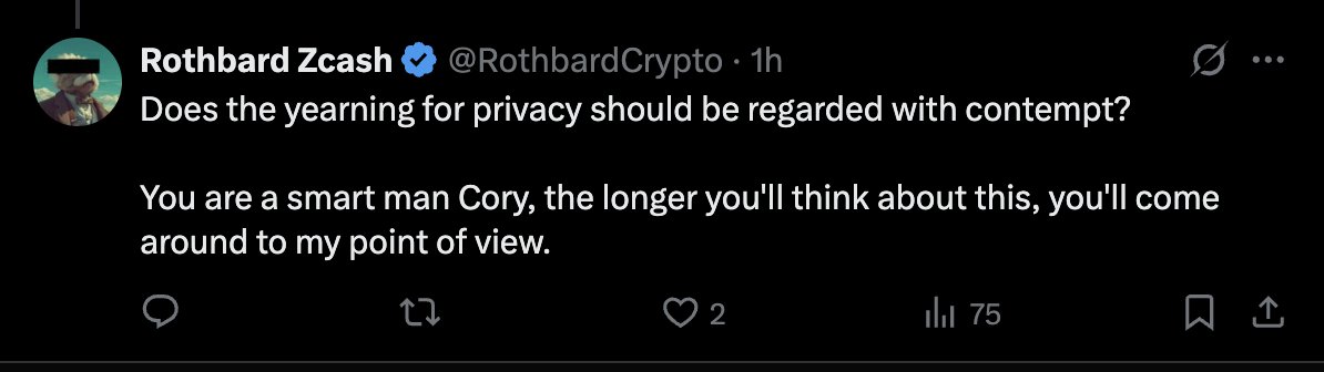 RothbardCrypto's tweet image. He hid my reply as well