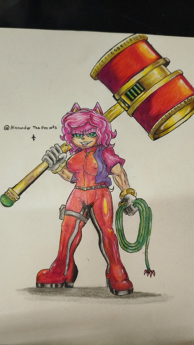 A drawing about the Amy Rose of my world, I hope you like it.
Art made by me.
#amyrose #SonicTheHedgehog