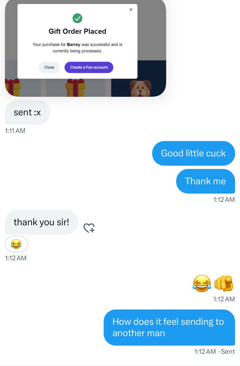 BarreyGetsItAll's tweet image. Which little cuck is gonna be next 😂🫵 fincuck cuck alpha freeloader manscam findom paypig