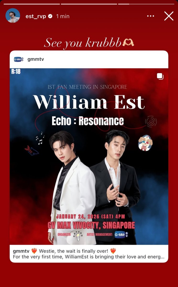 GMMTV Unveils William Jakrapatr and Est Supha's Debut Sin