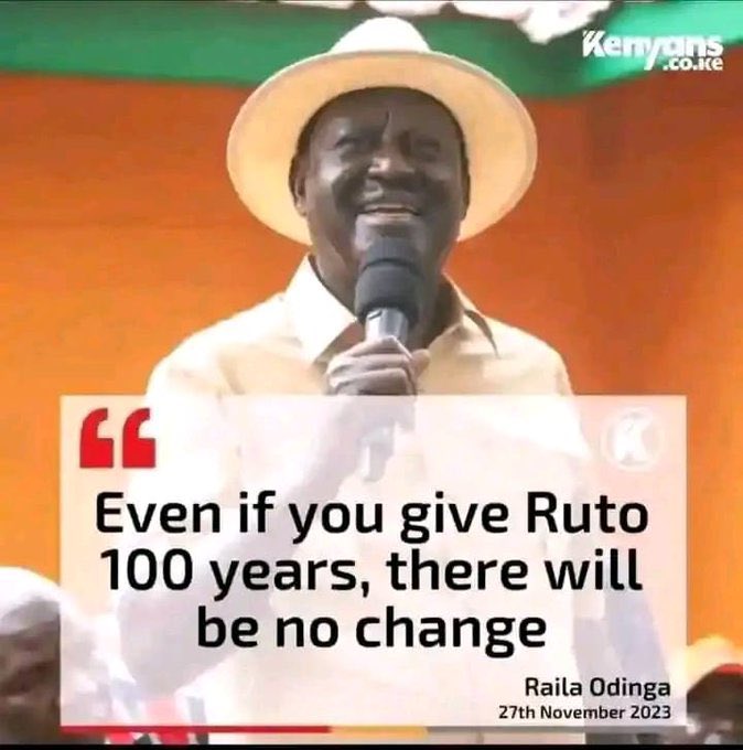Kibet_bull's tweet image. Raila Odinga predicted this before leaving.