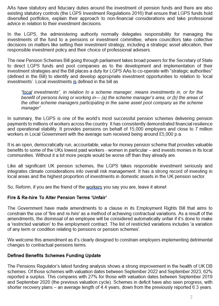 Please see the latest pensions bulletin #pensions #gmbunion