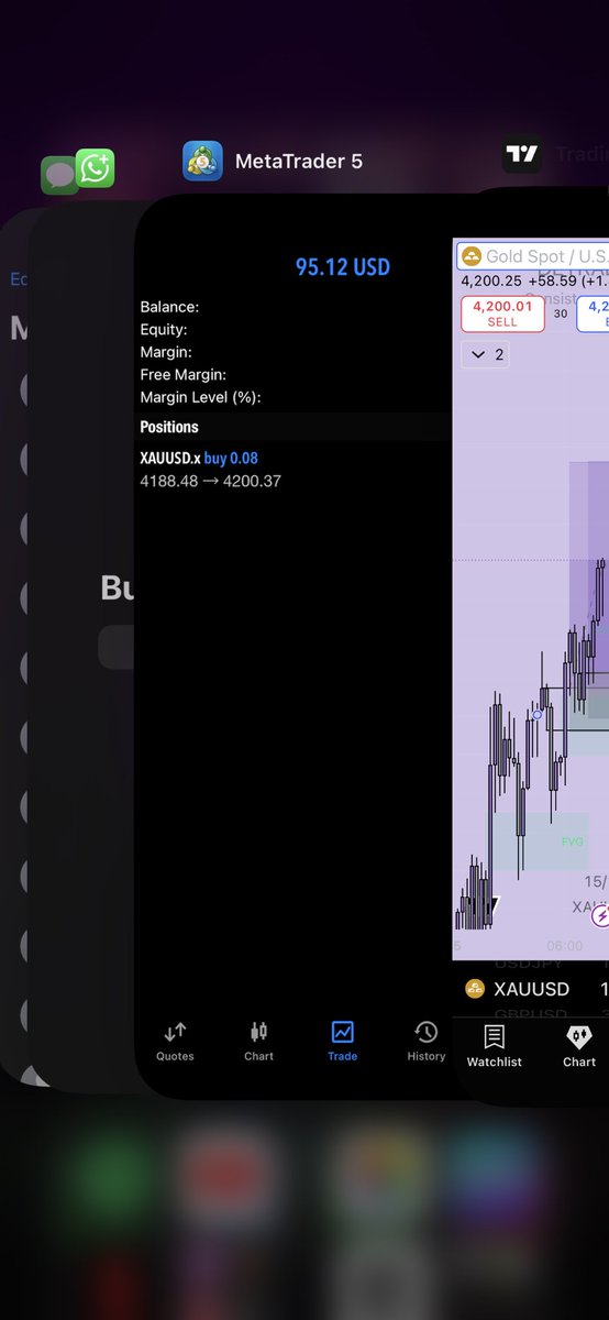 DeTrading_Doc01's tweet image. Partaker of $XAAUSD ATH after getting snubbed at my initial poi😭🤭🎉💜!!.