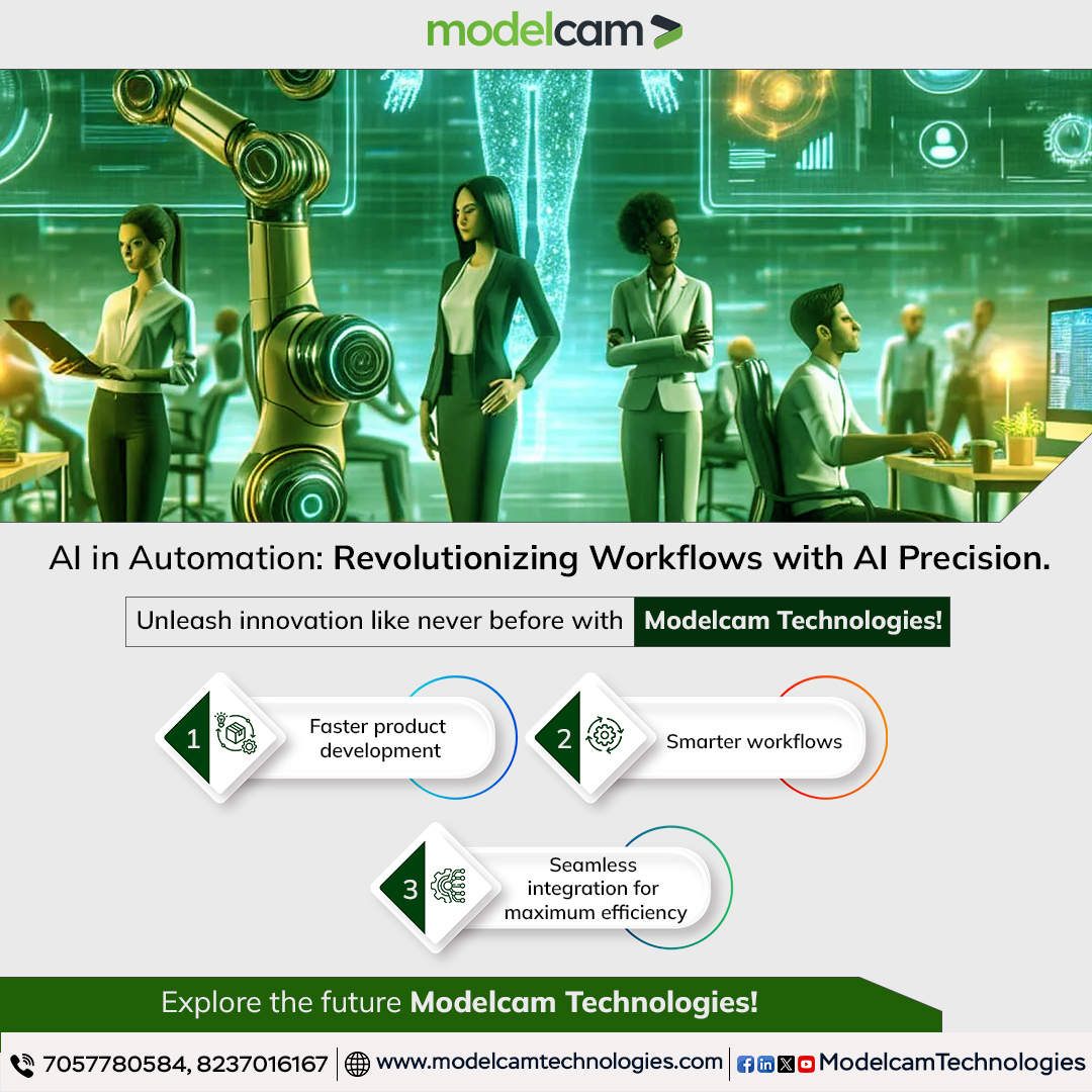 Modelcam's tweet image. 🚀 See what’s possible when AI meets Automation!
Innovation takes flight with Modelcam Technologies — enhancing precision, speeding product development &amp;amp; driving smarter operations. The future starts here.

👉 Learn more: tinyurl.com/2s4sajbs

#AIAutomation #SmartEngineering