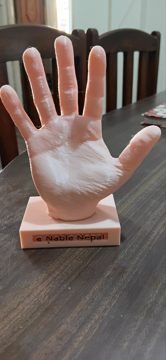 तपाईं टोल छिमेकमा पनि कुहिनो मुनि हात नभएका १६ बर्ष मुनिका बालबालिका छ्न भने हामिलाइ सम्पर्क गराइ दिनु होला । हामी 3D printed चलाउन मिल्ने हात नि:शुल्क प्रदान गर्नेछौ । detail का लागि फोन नं 01-4562766 मा सम्पर्क गर्न सक्नु हुनेछ ।

कृपया RT गरेर सहयोग गरिदिनु होला । धन्यवाद ।