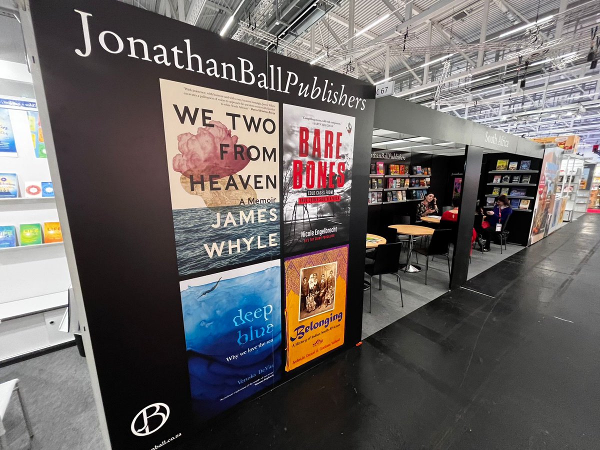 the_pod_one's tweet image. Bare Bones representing at the world&apos;s largest book fair in Frankfurt, Germany. Being speechless is rather career limiting for a podcaster, but have few words to describe how incredible this is. Thank you @JonathanBallPub