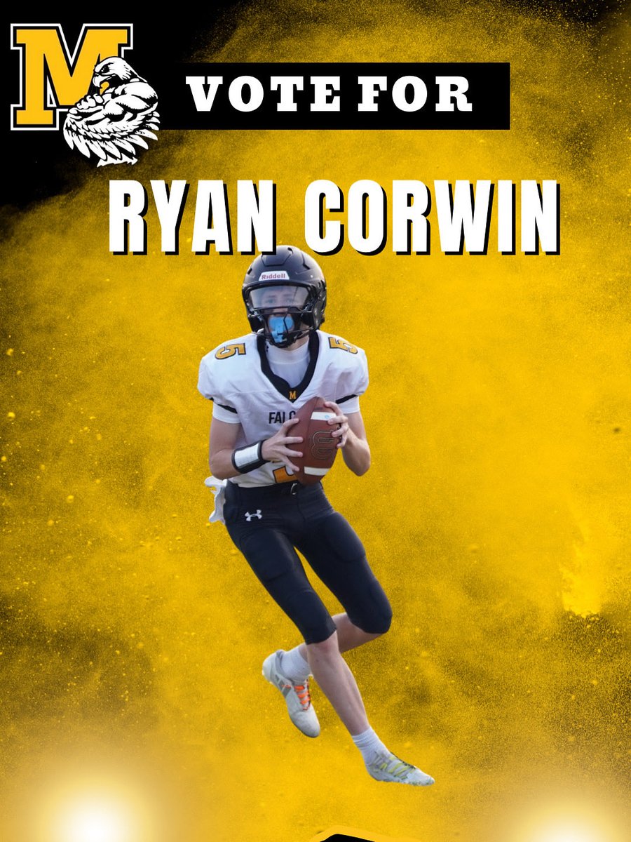 Vote for <a href="/ryan_corwin1/">Ryan Corwin</a> at app.com for player of the week