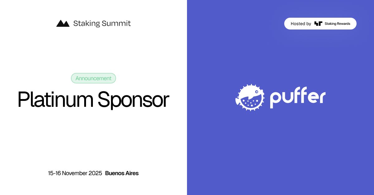 Puffer joins the Staking Summit Buenos Aires as a Platinum Partner!

<a href="/puffer_finance/">Puffer Finance 🐡</a> provides the leading innovation in Ethereum infrastructure, specializing in next-gen rollups and Liquid Restaking.

Meet them in Buenos Aires on Nov 15-16
