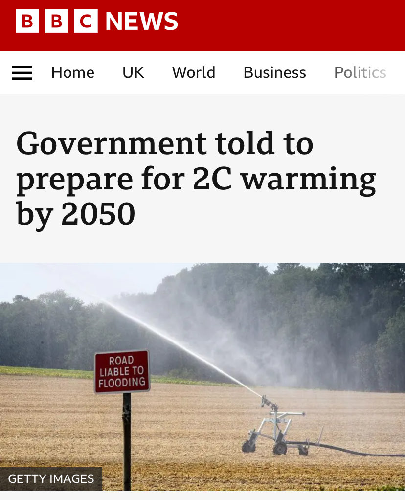 ClimateDad77's tweet image. My son was 1 when leaders pledged to keep warming below 1.5C.
By his 11th birthday even 2C is dead.
I’m lost for words at the scale of this betrayal.