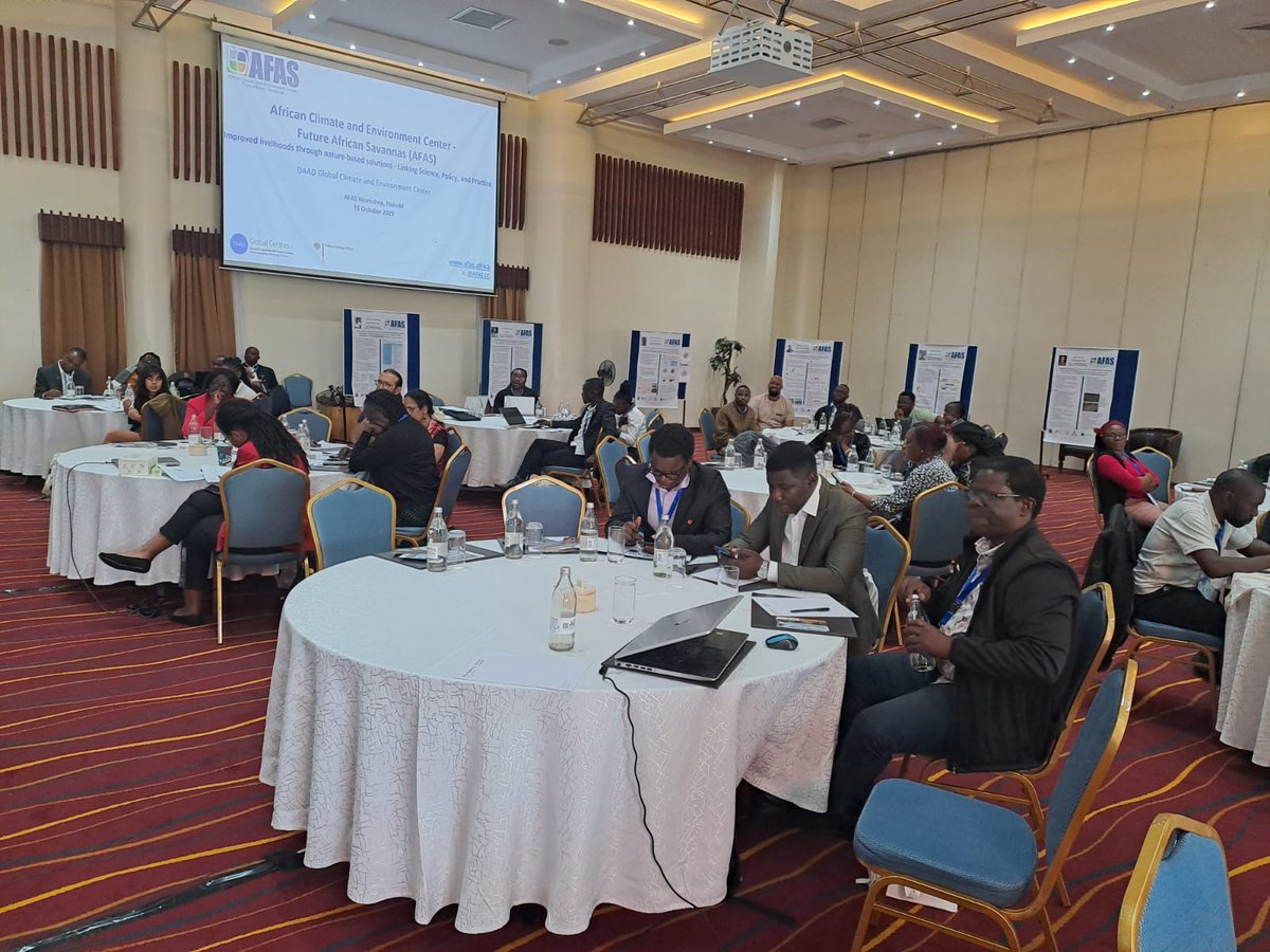 HAPPENING NOW: AFAS Dissemination Workshop on Scaling Nature-Based Solutions for Resilient Savannas at Mövenpick Hotel, Nairobi. Bringing together stakeholders to integrate indigenous knowledge, research &amp; policy for climate resilience across #Africansavannas. #AFAS
