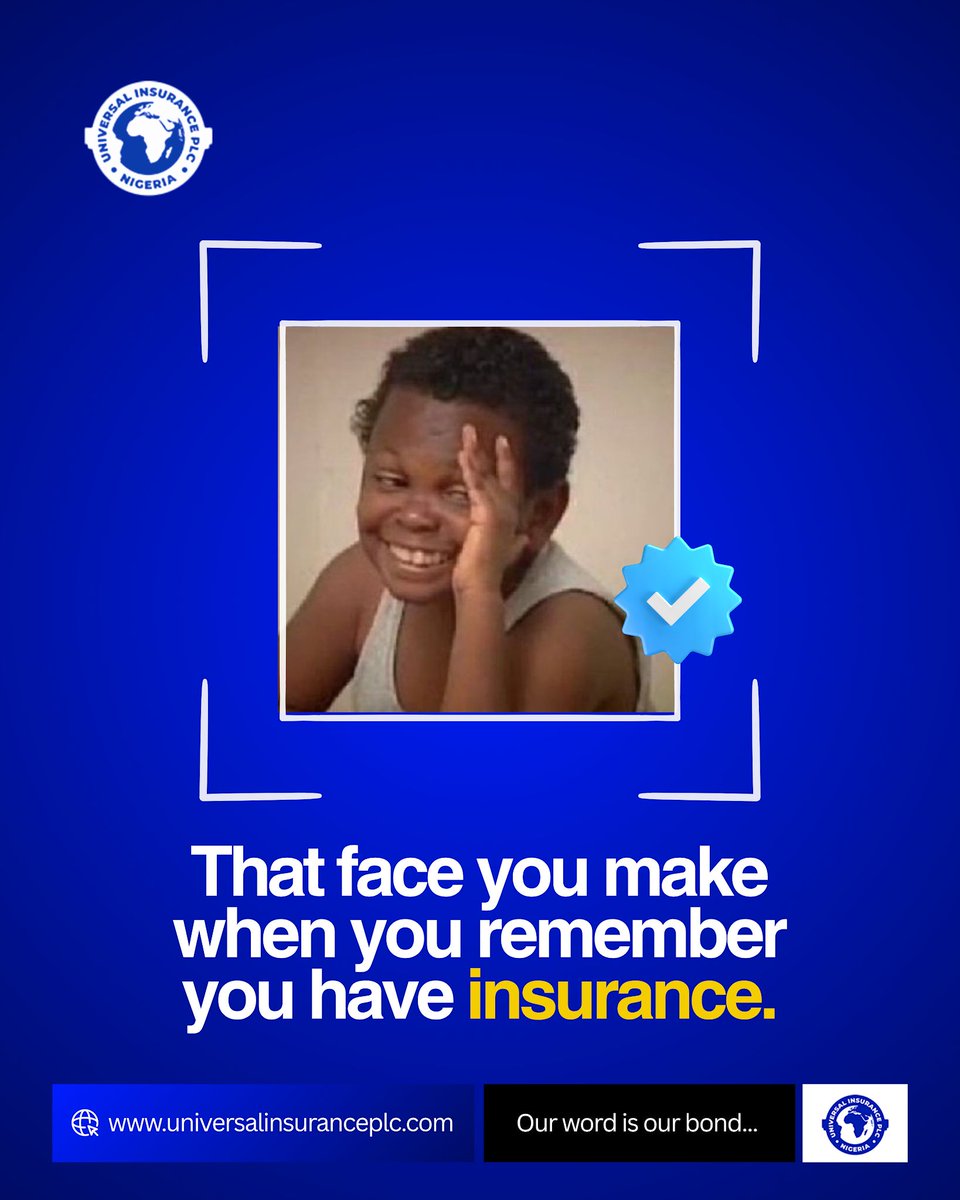 uinsuranceplc's tweet image. Insuring your happiness for 64 years and counting. Peace of mind isn’t just a feeling—it’s a whole vibe. With Universal Insurance Plc, you can smile through life’s surprises knowing we’ve got your back.

Visit universalinsuranceplc.com today.

#PeaceOfMind #UniversalInsuranceplc