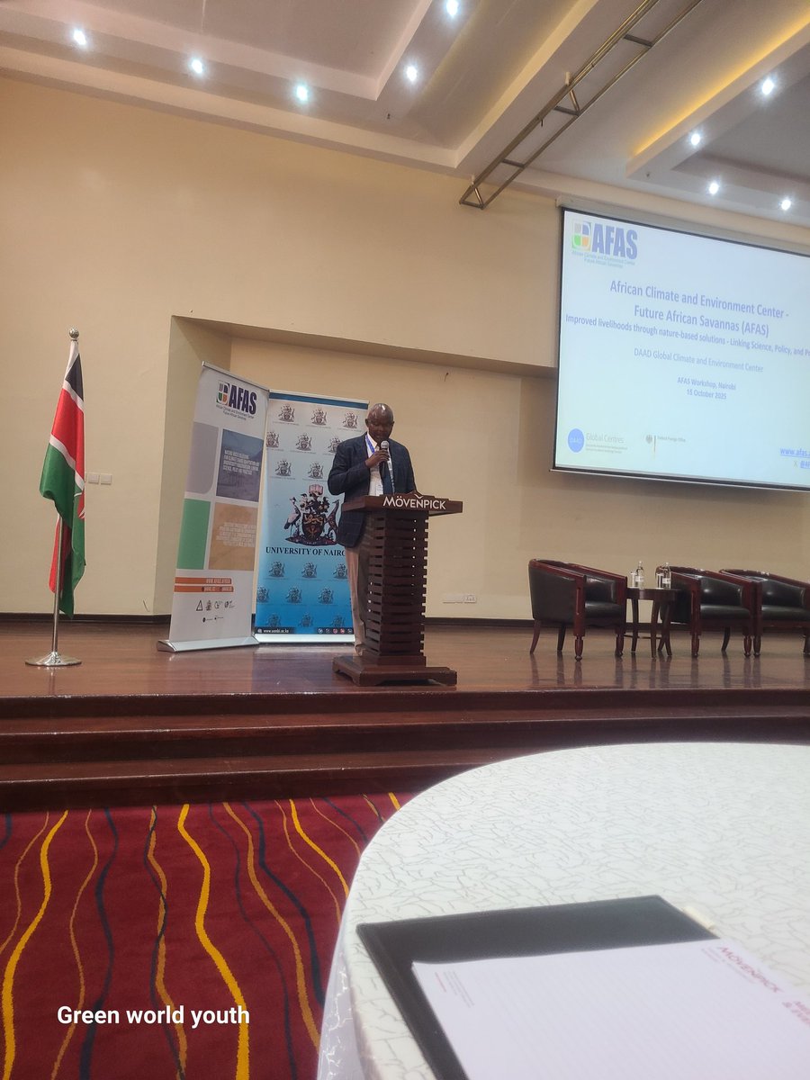 Today we join the AFAS Workshop in Nairobi , engaging with climate leaders to explore how nature-based solutions can improve livelihoods while linking science, policy, and community practice for a sustainable and resilient African future. 🌍💚 #ClimateAction #AFAS2025 <a href="/uonbi/">University of Nairobi</a>