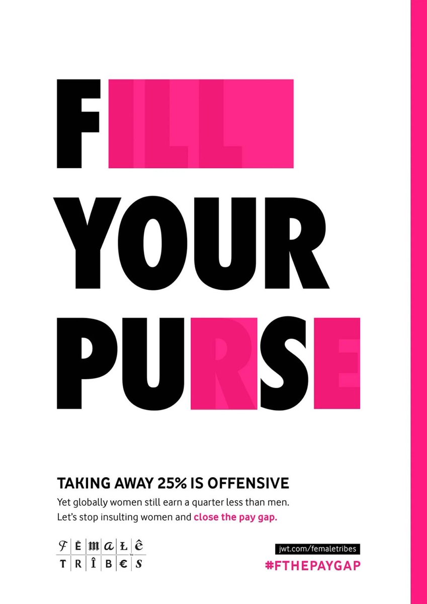 creapills's tweet image. Cette campagne choc supprime 25 % du texte pour dénoncer les inégalités salariales
Au Royaume-Uni, l’agence JWT London a supprimé un quart des mots de ses affiches pour illustrer l’écart salarial entre femmes et hommes. Un message fort : quand on enlève 25 %, tout perd son sens,…