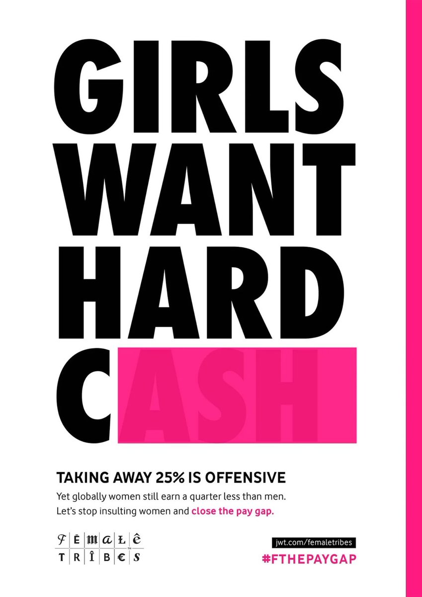 creapills's tweet image. Cette campagne choc supprime 25 % du texte pour dénoncer les inégalités salariales
Au Royaume-Uni, l’agence JWT London a supprimé un quart des mots de ses affiches pour illustrer l’écart salarial entre femmes et hommes. Un message fort : quand on enlève 25 %, tout perd son sens,…