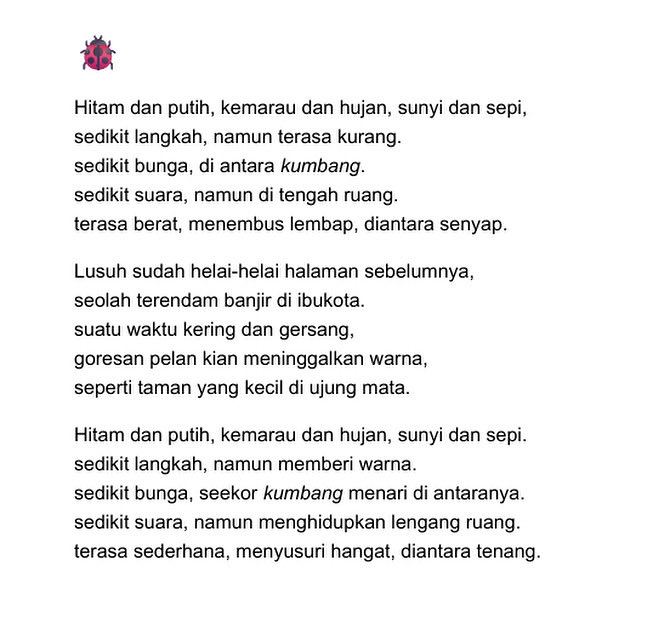 Alfachri9's tweet photo. Sedikit belajar menulis https://t.co/mvV2GrtPn9