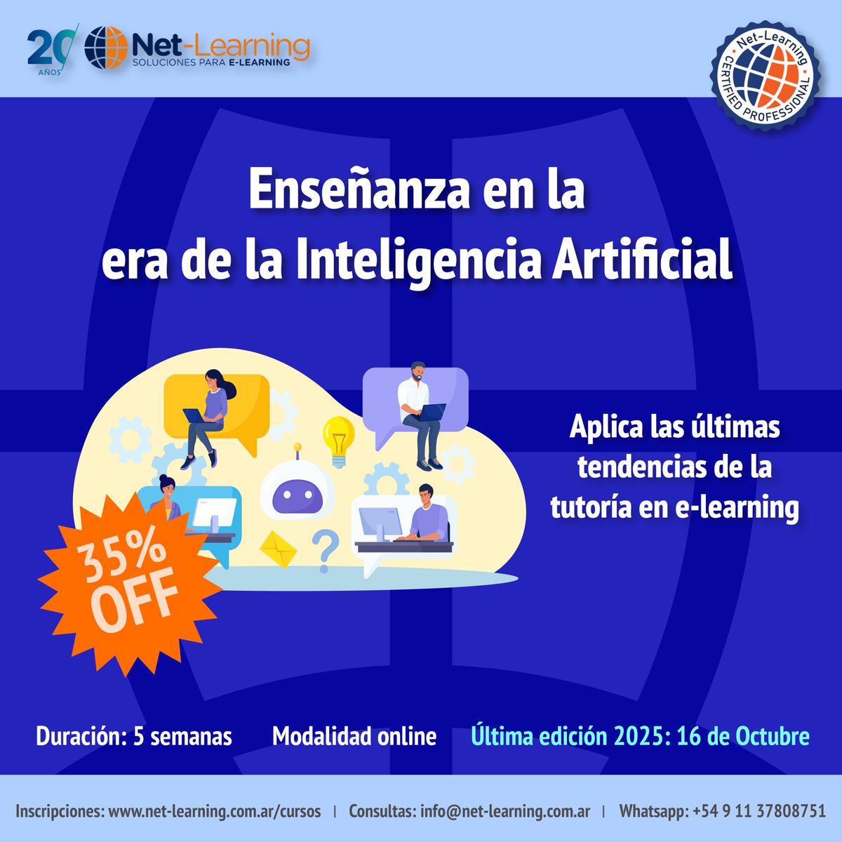 netlearning20's tweet image. ✨ Antes y después de la #IA en la enseñanza:
🔴 Antes: Corrección manual y horas de planificación.
🟢 Ahora: Feedback inmediato, monitoreo automatizado y estrategias personalizadas.
Aprende cómo transformar tu docencia con este #curso: net-learning.com.ar/curso/facilita… 𝟯𝟱% 𝗱𝗲…