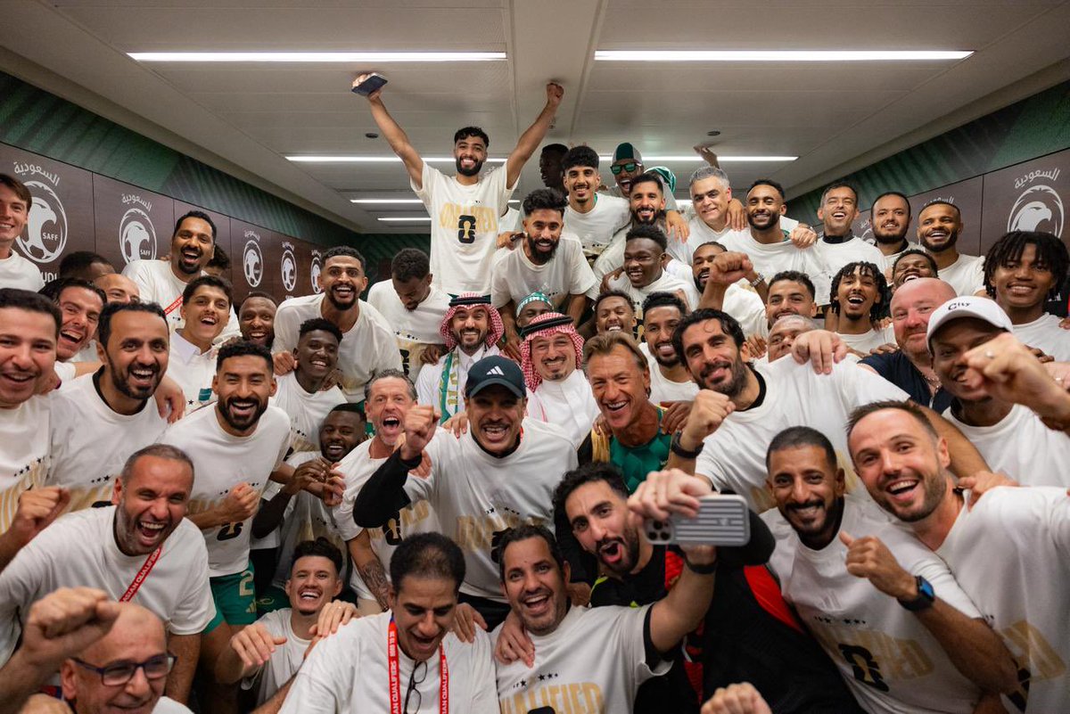 الف مبروك للمتخب السعودي التاهل الى مونديال ٢٠٢٦ 
#الأخضر_إلى_كأس_العالم_2026 ❤️
🇸🇦🇸🇦🇸🇦🇸🇦🇸🇦