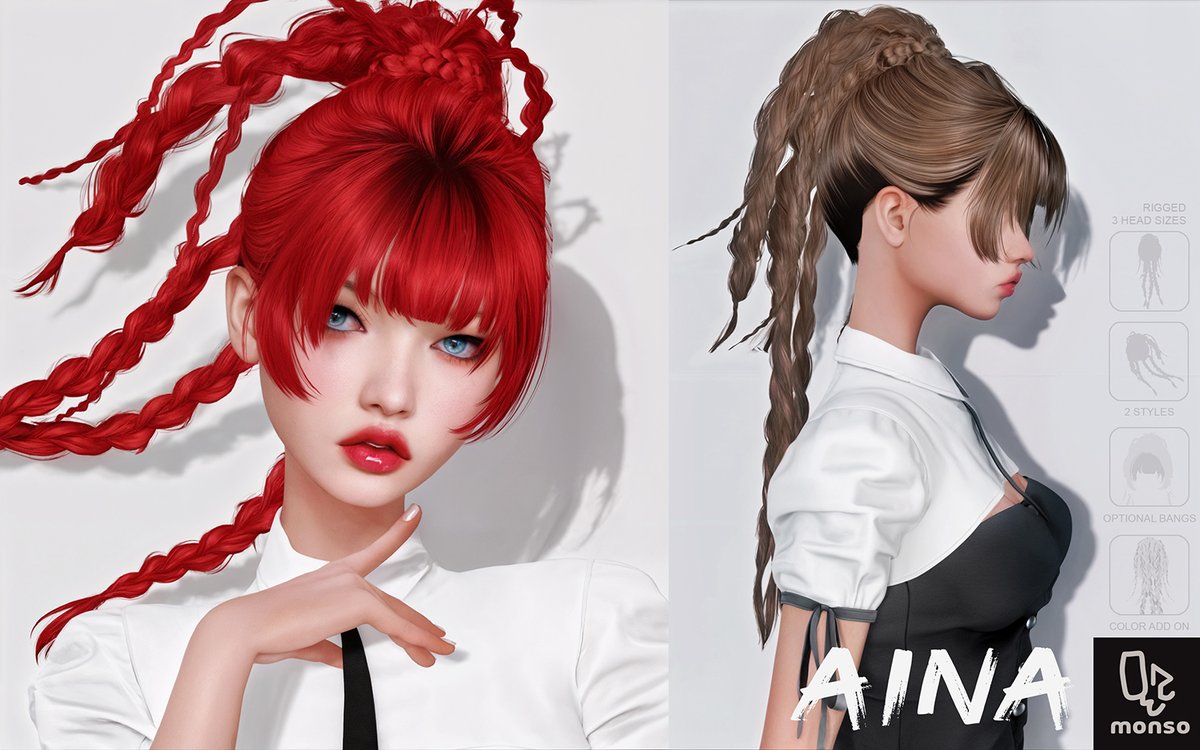mymonso's tweet photo. braids ponytail inspired by aina the end @ K9
https://t.co/o00dRErsrR
♥
@Kustom9_sl #SecondLife #monso https://t.co/5YjqtMyAai