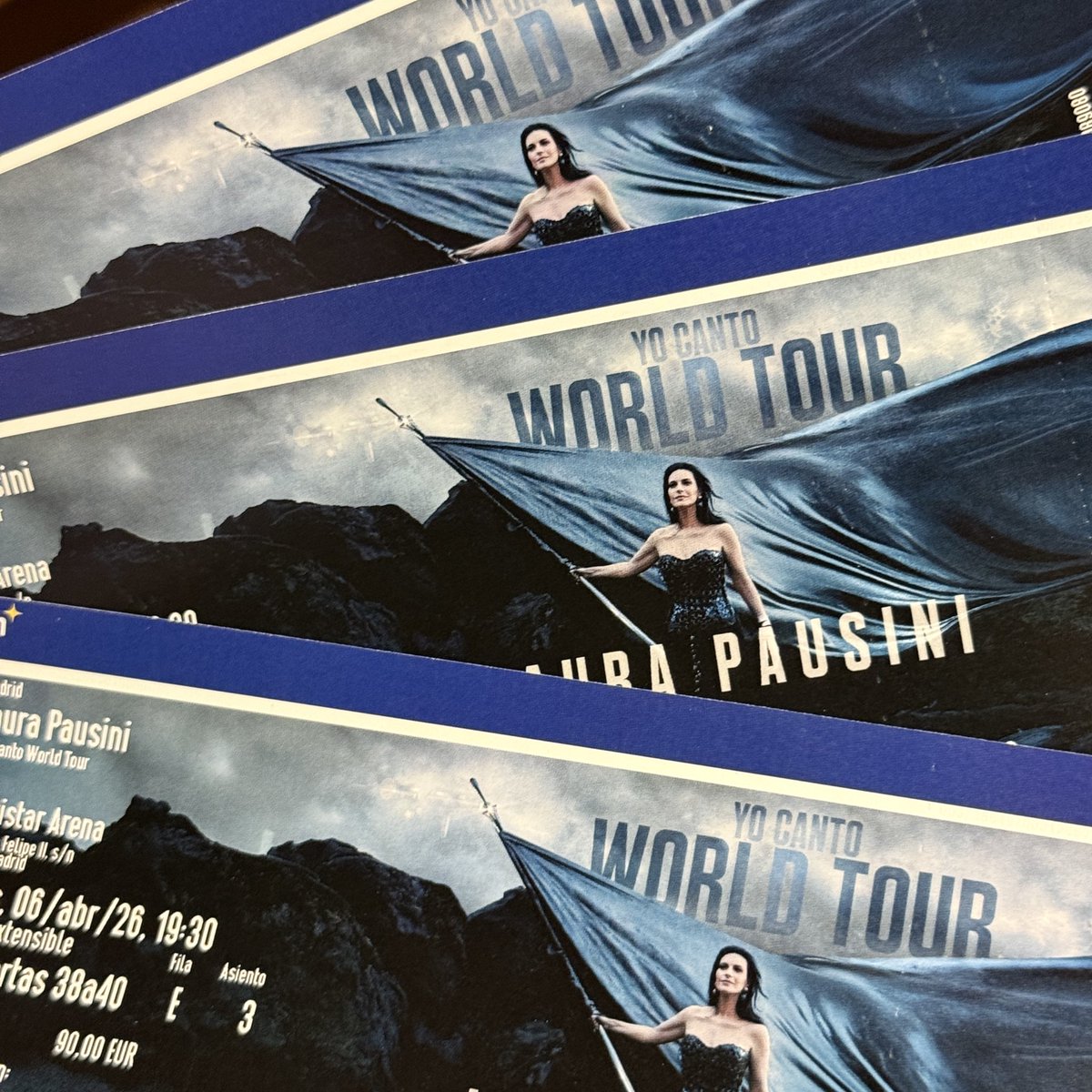 La sorpresa del día, abres el buzón y … las <a href="/entradas/">entradas.com</a> de <a href="/LauraPausini/">Laura Pausini</a> para Madrid