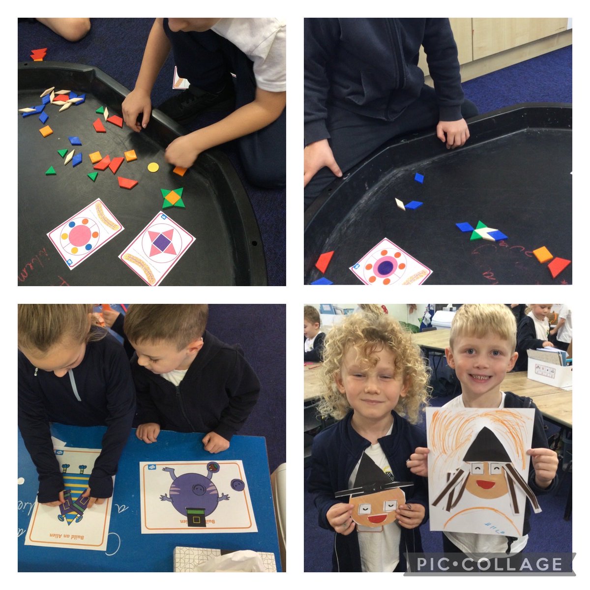 CCCRPrimary's tweet image. Year 1 have been enjoying making pictures with 2D shapes!