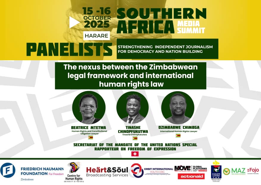 ZLHR (@zlhrlawyers) on Twitter photo <a href="/TpTConsultancy1/">TpT Consultancy</a> <a href="/FNFreiheit/">Friedrich-Naumann-Stiftung für die Freiheit</a> <a href="/accountlabzw/">Accountability Lab Zimbabwe</a> <a href="/amnesty_zim/">Amnesty International Zimbabwe</a> <a href="/MAZ_Zim/">Media Alliance Zim</a> We thank <a href="/bbmhlanga/">Dhara Blessed Mhlanga</a> & team for organising. We looked forward to our panel where we are collaborating with <a href="/UN_SPExperts/">UN Special Procedures</a>  secretariat SR Expression to unpack the link between the domestic legal system to the international human rights framework.  <a href="/rose_hanzi/">Roselyn Hanzi</a>  <a href="/Irenekhan/">Irene Khan</a> <a href="/TpTConsultancy1/">TpT Consultancy</a> <a href="/FNFreiheit/">Friedrich-Naumann-Stiftung für die Freiheit</a> <a href="/accountlabzw/">Accountability Lab Zimbabwe</a> <a href="/amnesty_zim/">Amnesty International Zimbabwe</a> <a href="/MAZ_Zim/">Media Alliance Zim</a> We thank <a href="/bbmhlanga/">Dhara Blessed Mhlanga</a> & team for organising. We looked forward to our panel where we are collaborating with <a href="/UN_SPExperts/">UN Special Procedures</a>  secretariat SR Expression to unpack the link between the domestic legal system to the international human rights framework.  <a href="/rose_hanzi/">Roselyn Hanzi</a>  <a href="/Irenekhan/">Irene Khan</a>