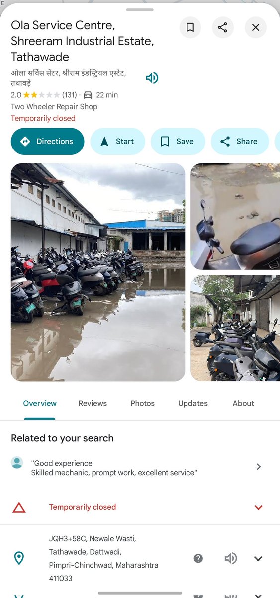 Rajkumar71l's tweet photo. @OlaElectric Really frustrated with Ola! The Pune showroom is closed. and can’t even get a service appointment. My scooter isn’t running, and I’ve already paid for extended warranty who’s going to handle it now? Do I have to go all the way to Bangalore Giga Factory for service? Totally disap. https://t.co/SJYyg2axXt