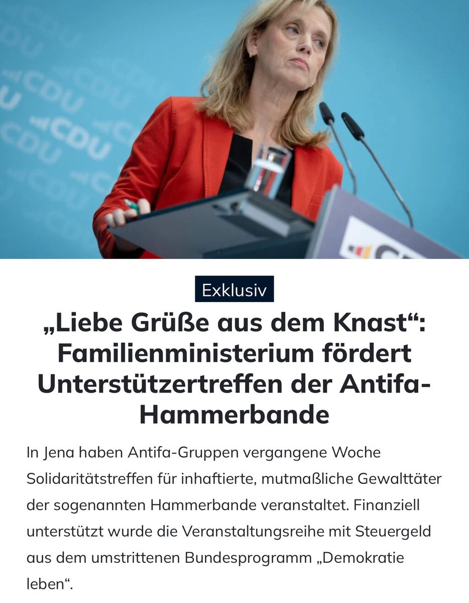 Das ist alles nur noch krank…

Der Ankündigungstext des Vortrags endet mit dem Aufruf: „Wir wollen die Repressionen nicht wirken lassen! FREE ALL ANTIFAS – WIR KÄMPFEN WEITER“.

apollo-news.net/liebe-gruesse-…