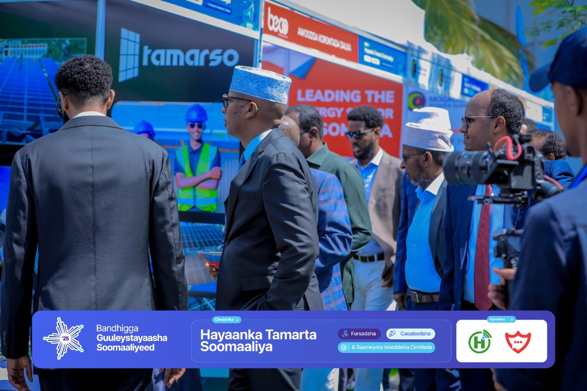 Hormuud's tweet photo. The Somali Success Stories Conference #BGS25 has officially opened at the Jazeera Hotel, #Mogadishu Somalia, bringing together leaders and experts to discuss Somalia’s energy transition, its challenges, opportunities, and climate impact.
#EnergyForce #BGS #SomaliSuccess https://t.co/kLKDEY6UO4
