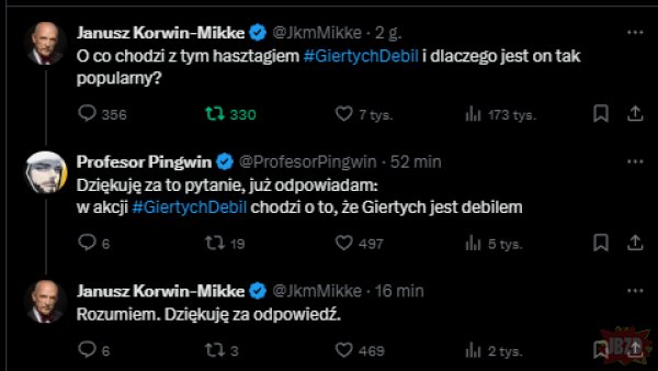 MurzynfrogXXX's tweet image. Giertychowcy próbują przepchać dziś jakiś hashtag w związku rocznicą wyborów w 23 roku.

My wolimy inny hashtag.

#GiertychDebil
