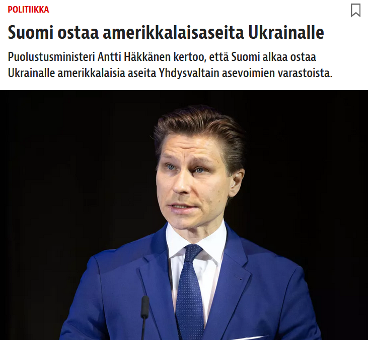 Suomalaisilta leikataan ja samaan aikaan ostetaan velaksi Yhdysvalloilta aseita, mitkä luovutetaan Ukrainaan. 

Maanpetoksellista!