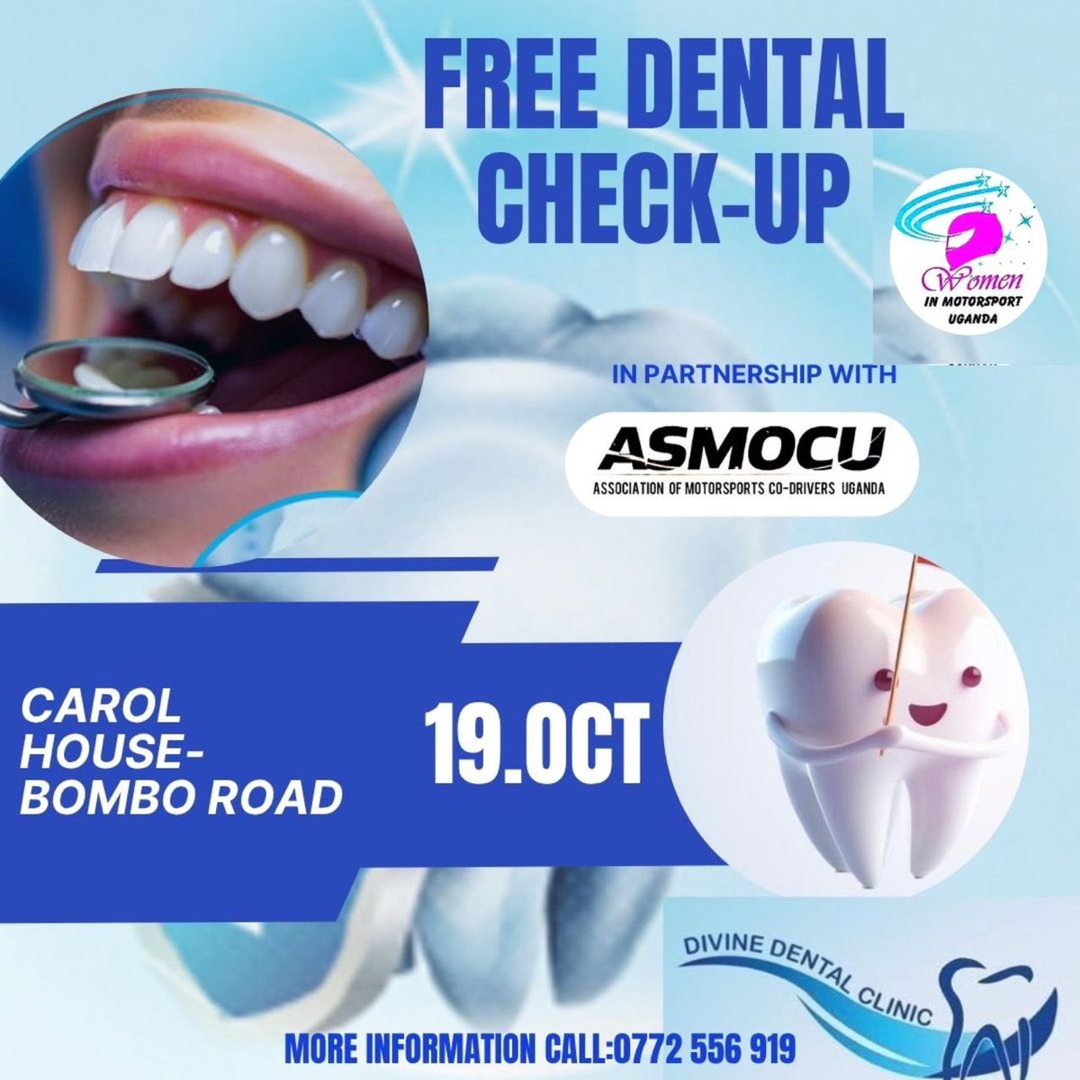 🚨Be the help before help arrives! Join <a href="/asmocu33322/">ASMOCU</a>  and <a href="/uganda53756/">Women in motorsport Uganda</a>  for a Frist Aid and Emergency Medical Support Training to gain life saving skills  and enjoy free dental screening for motorsport drivers ,riders and officials on site #Emergencyreadiness #FirstAid