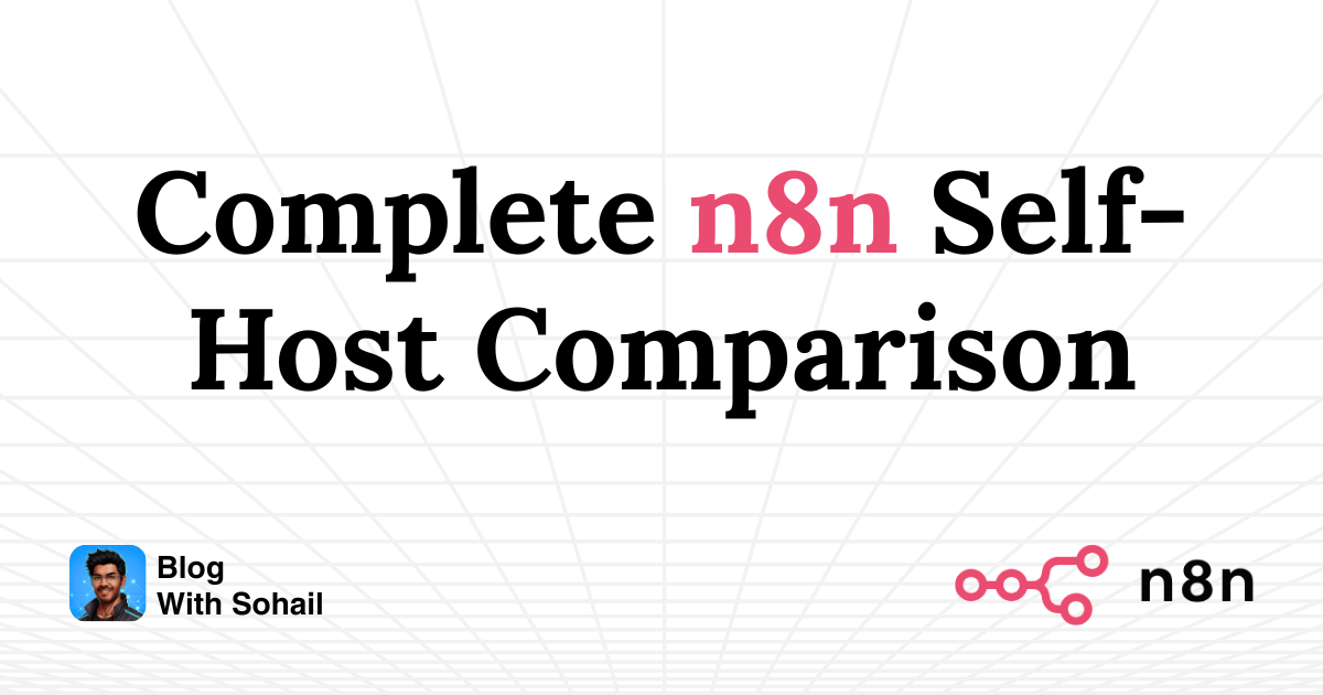 thesohailjafri's tweet image. n8n VPS Comparison: Hostinger vs Railway vs DigitalOcean vs Render
on @hashnode @n8n_io 

Blog: thesohailjafri.hashnode.dev/n8n-selfhost-v… 

#n8n #AutomationTools #automation #Workflow