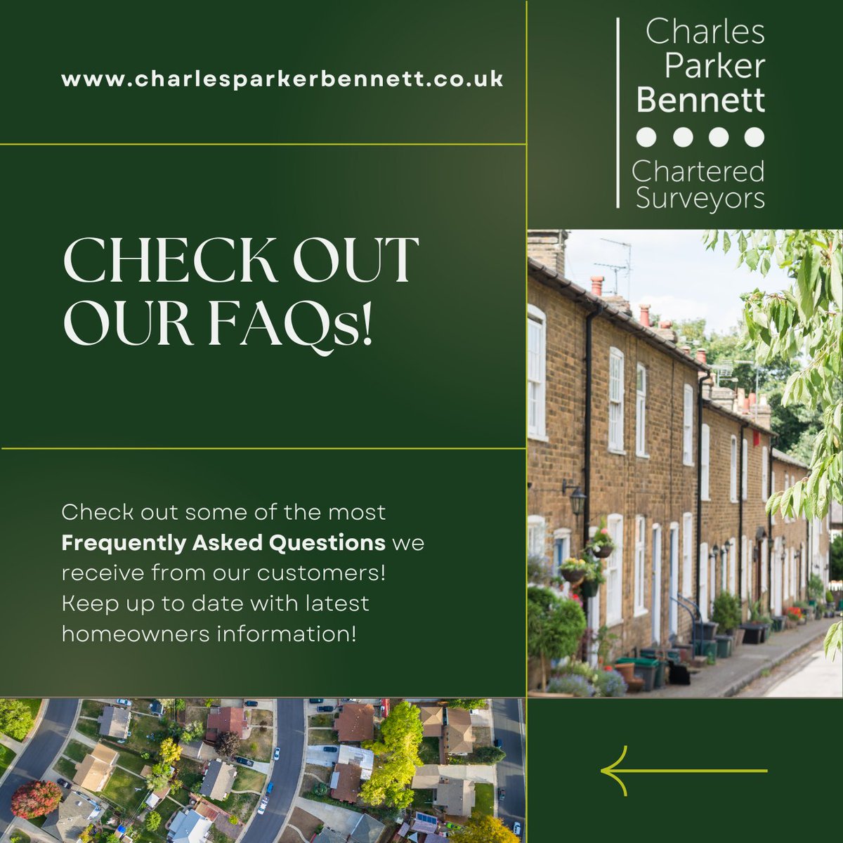 Here you will find answers to just some of our Frequently Asked Questions across the residential property sector.  Got a question that isn’t on the list, then drop us a message or contact one of the team.

▶️Check out our Frequently Asked Questions - loom.ly/jGxnLTA