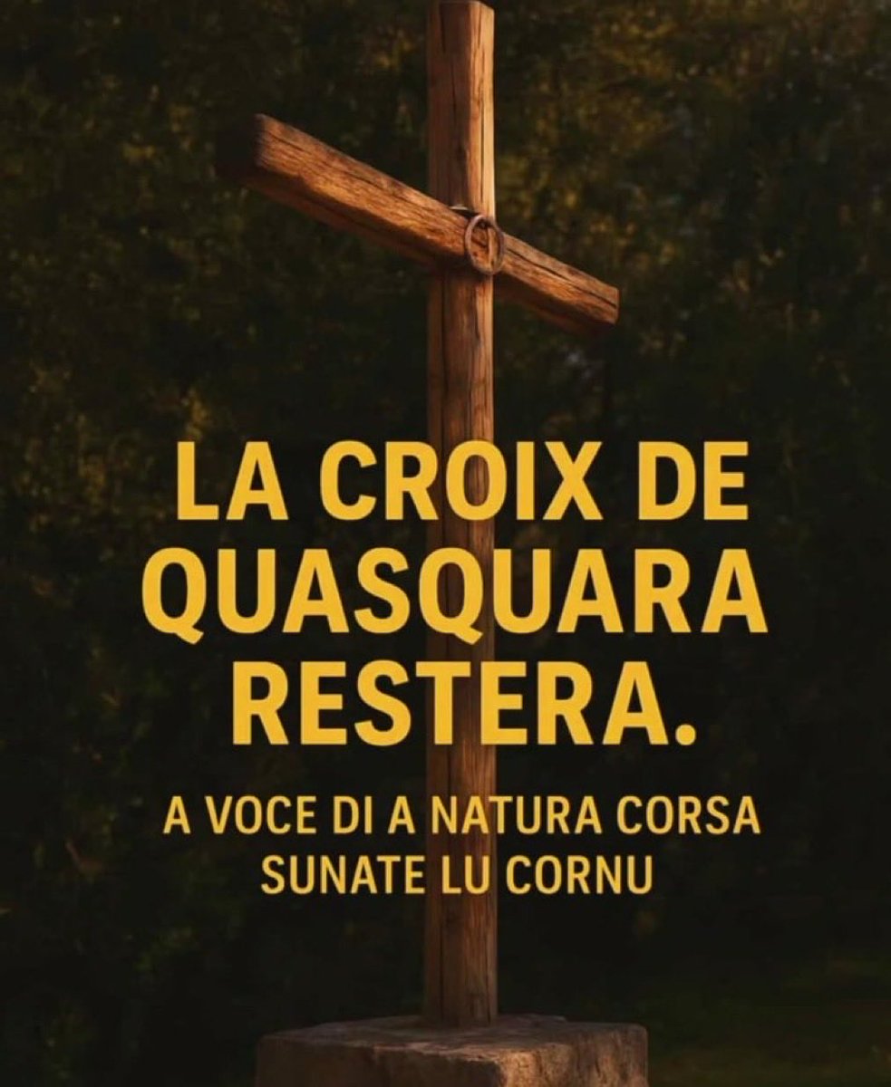 MoradELHATTAB1's tweet image. Viva Corsica !
U TROPPU STROPPIA 😡
#sustegnuquasquara
La “Justice” 🤡 ordonne au maire de #Quasquara de retirer la croix érigée à l'entrée du village.
La HAINE des « criminels en robe noire » pour l’héritage helléno romano chrétien de la #Corse témoigne de leur volonté de…