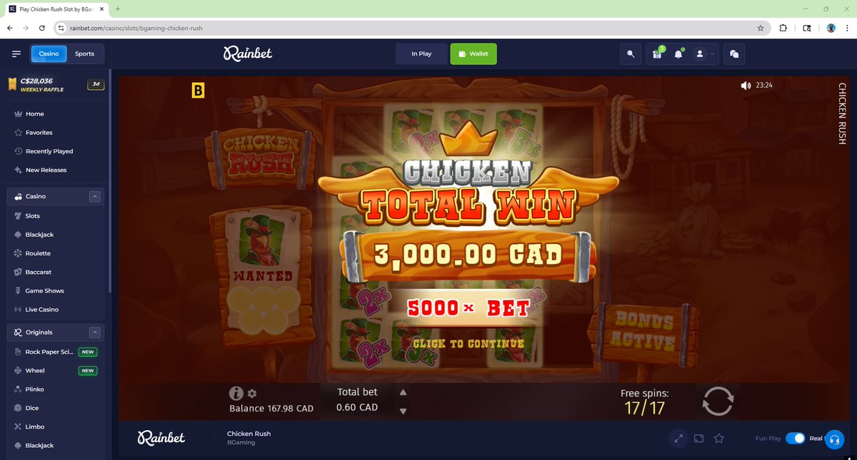 huntyrifle's tweet photo. MAX WIN 3k OFF STREAM WE LOVE @rainbetcom @Rainbetbonus @JohnRainbet https://t.co/8EWGFdfR0z