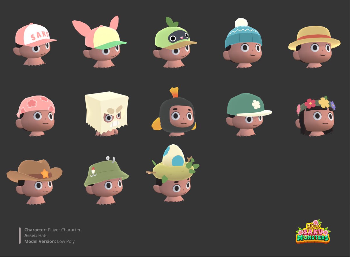 This week we’re sharing more info about character customization 👀

Let’s start with hats &amp; caps! 🧢🎩

Do you have any cool ideas or recommendations for the next ones?