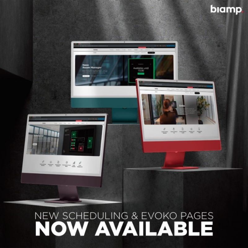 msdsolutionsksa's tweet image. New resource live!

Our Scheduling &amp;amp; Evoko solutions pages are here to help you simplify room booking, desk management, and workspace scheduling. From calendar integrations to real-time availability displays.

Contact us at info@msd-solutions.net
#MSDSOLUTIONS #Biamp #controlroom