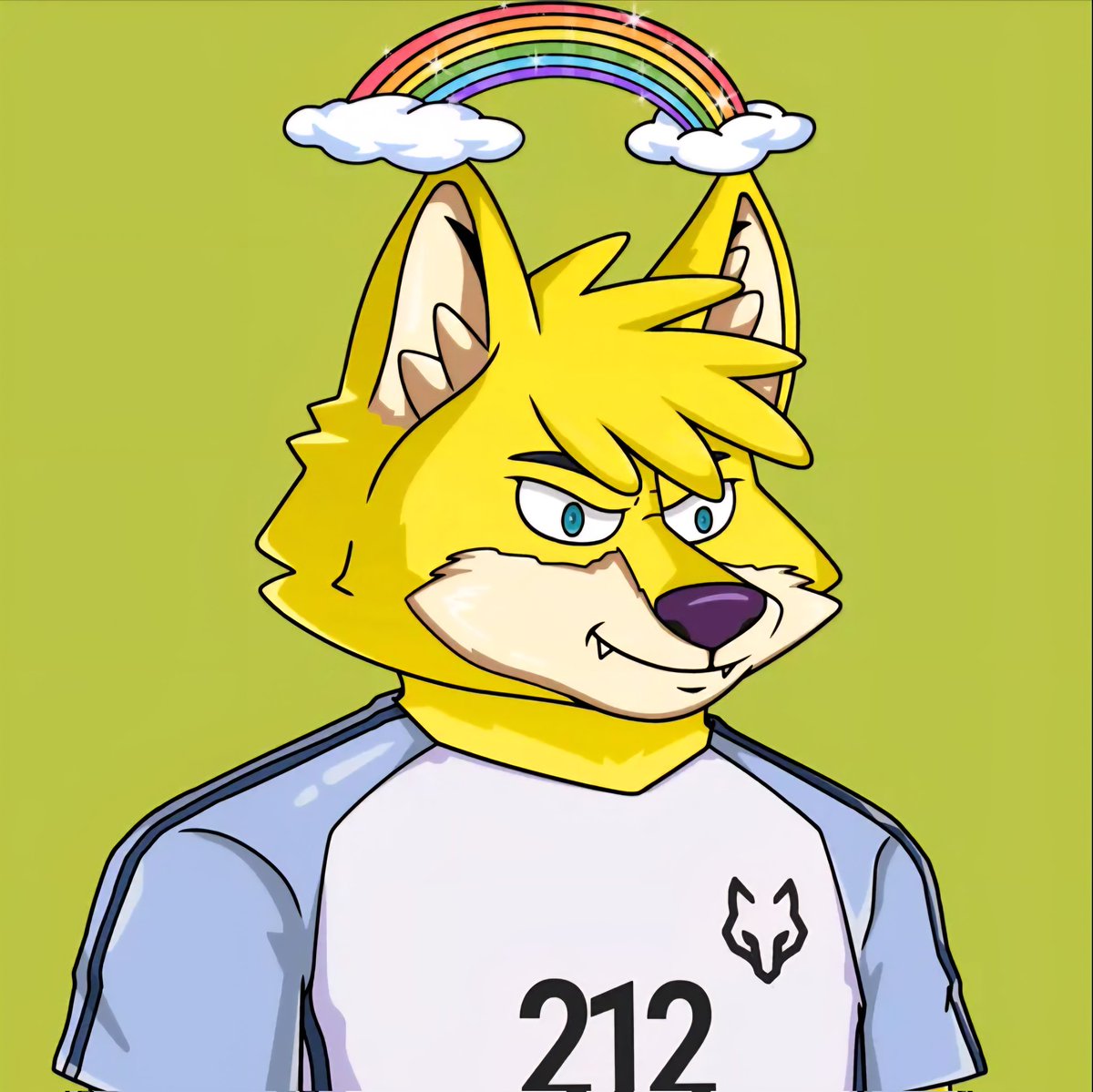 SmurfMetaX's tweet image. Hello Sunshine (fellow 212 Rainbow) Wolfie 2️⃣1️⃣2️⃣ 🌈