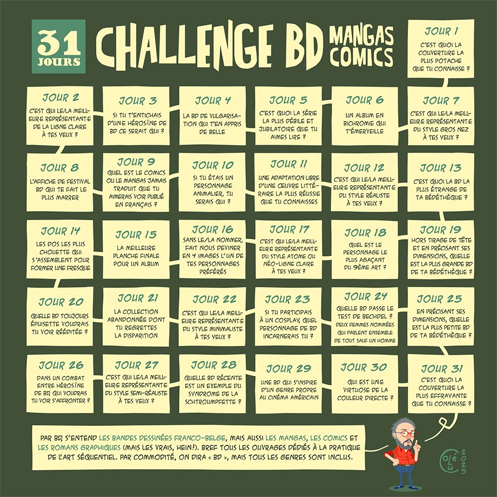 Prosopopus's tweet photo. #31ChallengeBDMC #J23   

Un cosplay BD.

Je me vois bien déguisé en père de famille Poissart (Tronchet), après hésitation avec Hamster Jovial. https://t.co/20fucXXkQD