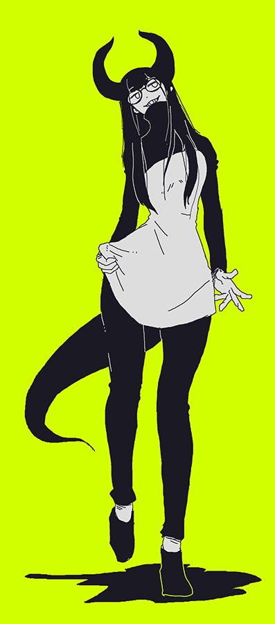 「ゆうがたらくがき」|大鳥のイラスト