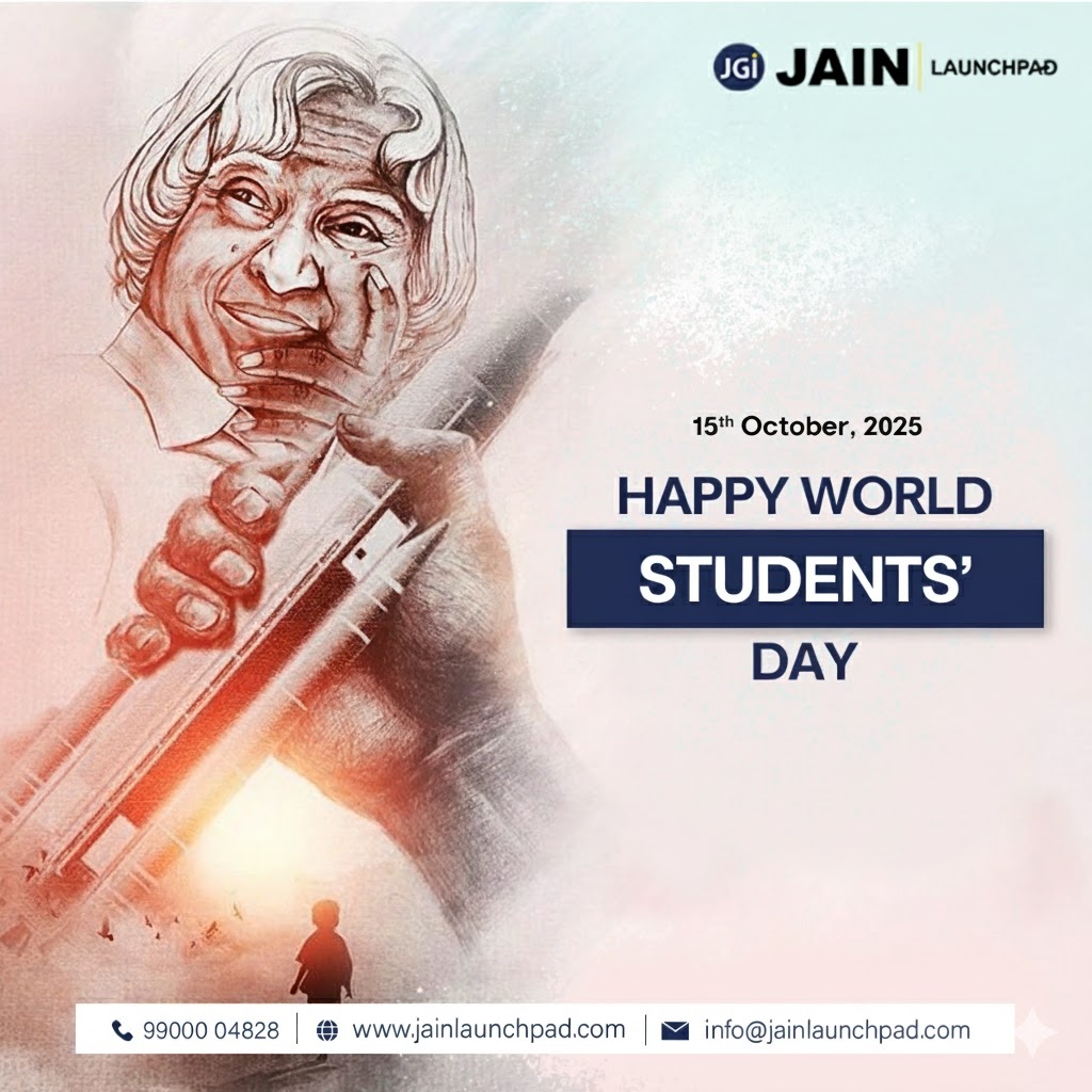 JainLaunchpad's tweet image. Remembering the legacy of Dr. A.P.J. Abdul Kalam on World Students’ Day — a tribute to the visionary who believed in the power of education, innovation and youth.

#jainlaunchpad #jainuniversity #worldstudentsday