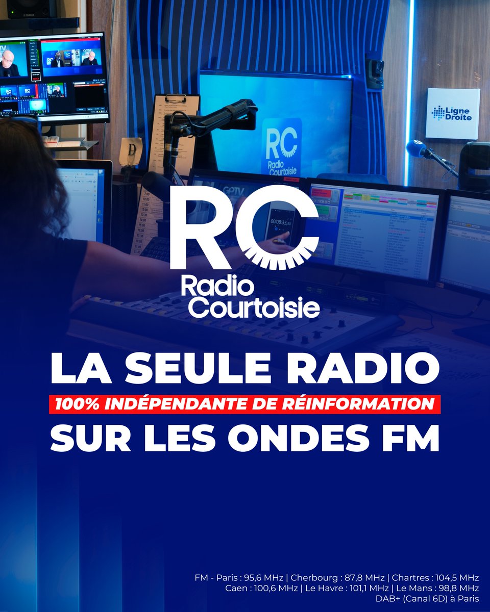 📻 Programme du mercredi 15 octobre sur Radio Courtoisie
👉 À écouter sur ecouter.rc.fr ou 📡 FM 95.6 (Paris)

🕙 10h – Au fil des pages (Benoît Mancheron) 

🕛 12h – Le Libre Journal du Nouveau Monde (Évelyne Joslain) <a href="/EvelyneJOSLAIN/">Evelyne JOSLAIN</a> 
→ La France face aux États-Unis :